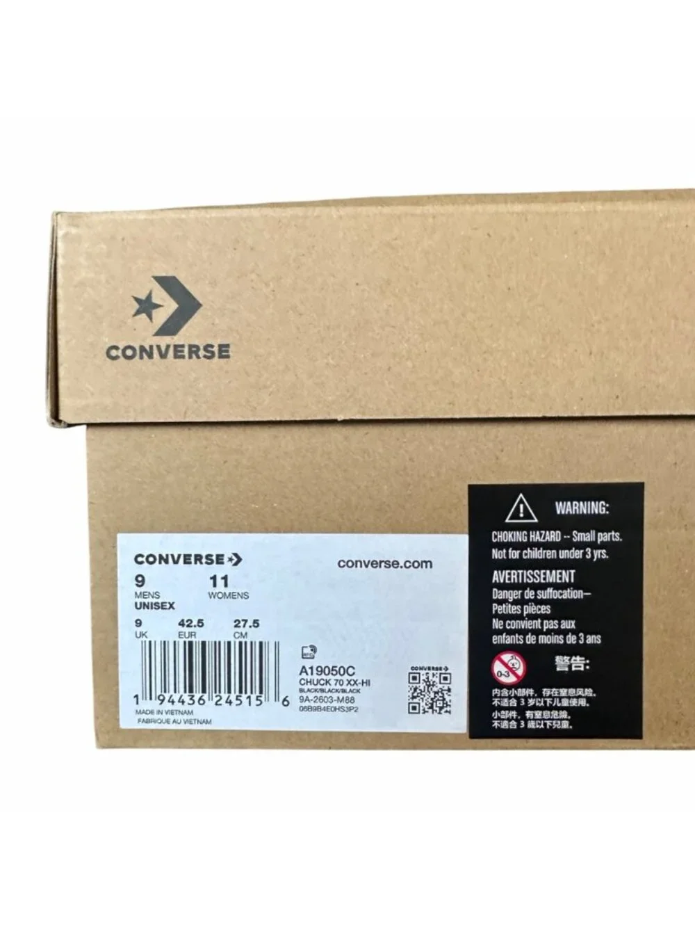 ⭐Collina Strada x Converse Chuck 70 XXHi Sz 11 Women Boots Sneaker Black A19050C